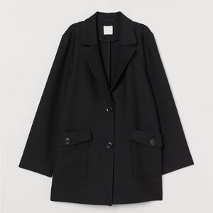 🔥NWT🔥 H&M SHORT COAT BLACK A-line Coat
